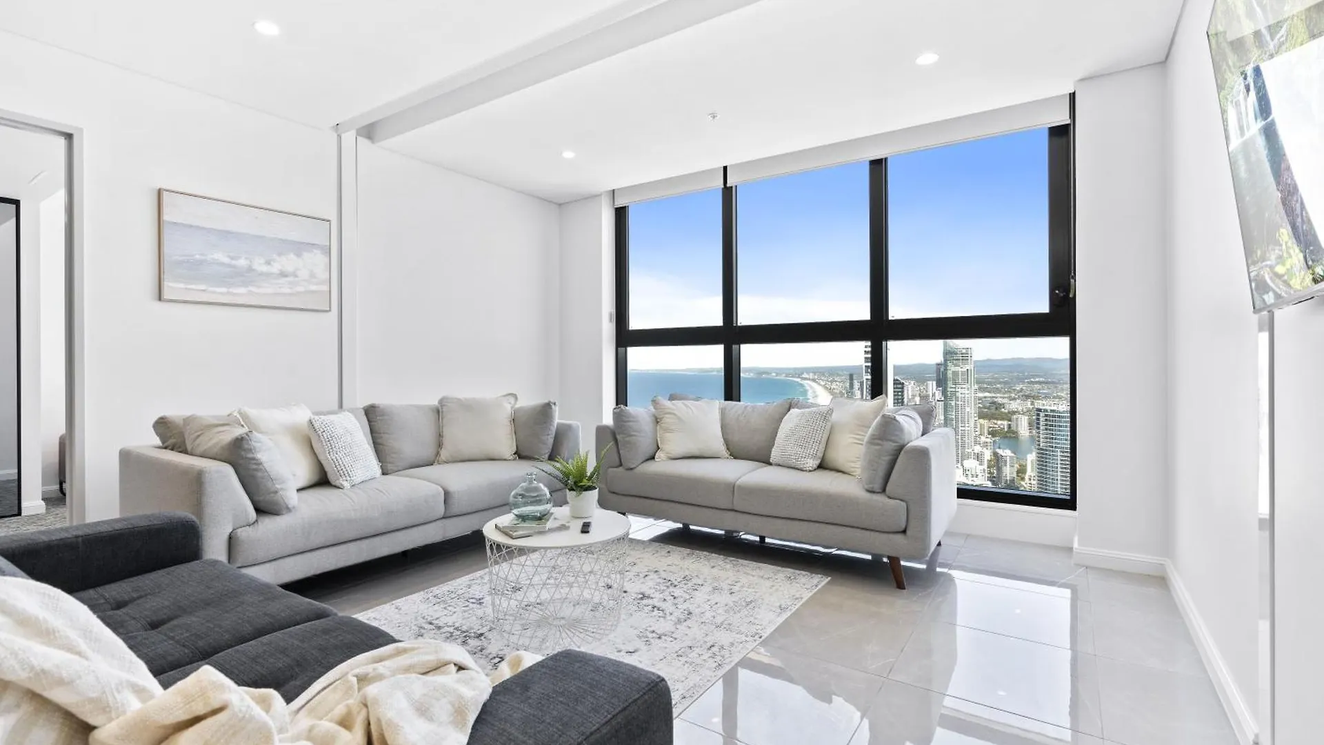 Luxury High Floor 3 Bedroom Unit With Ocean Views - Q Stay Gold Coast Apartament